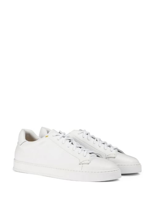 SNEAKER IN PELLE DOUCALS | DU3422SPENUV214IW00CHIFFON BIANCO/F.DO BIANCO